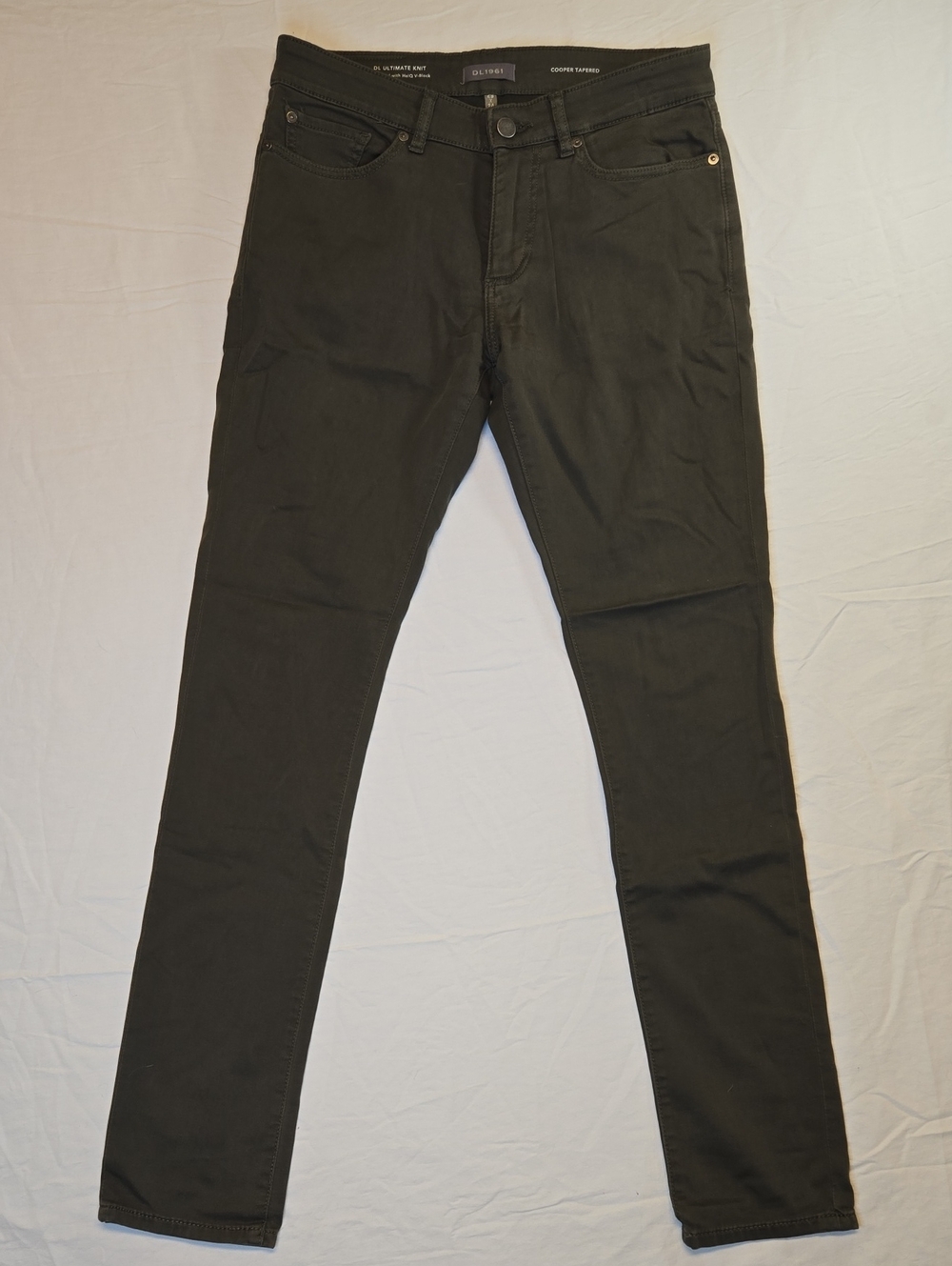 DL1961 Green Cooper Slim Tapered Jade DL Ultimate Knit Jeans